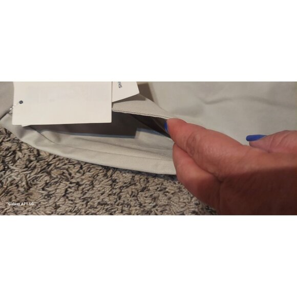 DOCKERS Men's Signature Khaki Lux Cotton Stretch Athletic Fit Pants Beige 36X34 - Picture 5 of 12